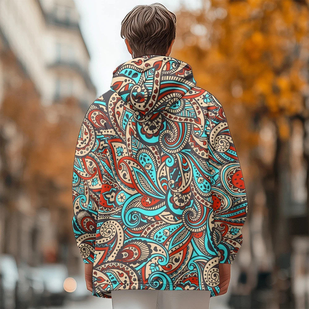 Man winter clothing, New in Down Coats, new Dot pattern stitching cotton-padded jacket clothing, feather graffiti pocket zipper