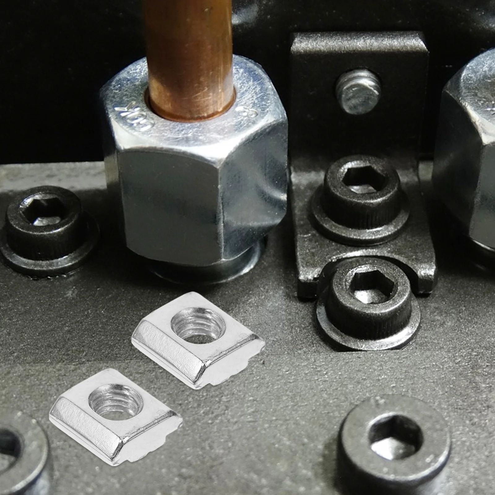 

30Pcs Sliding T Nut Smooth Processing Slide in T-Nut for Aluminum Extrusions Frame Tee Slot Rail M8 Fastener T Slot Rail M8