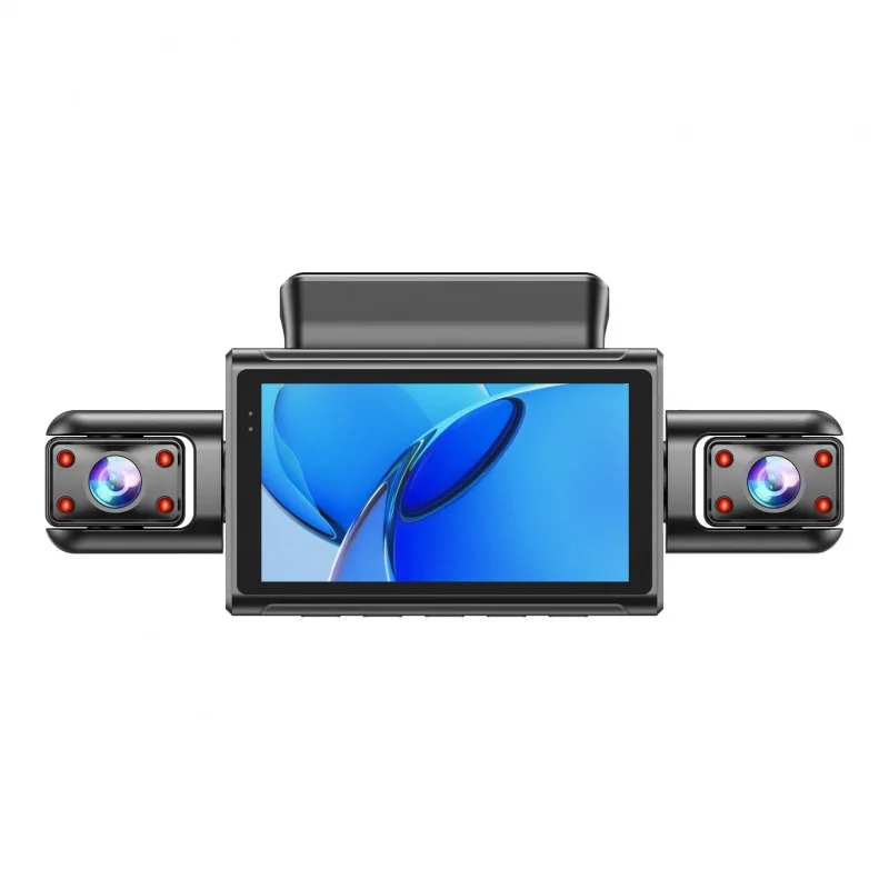 2K 1080P 4-Channel 360 Panorama Car DVR Night Vision WiFi Dash Cam Auto Video Recorder Car 256GB Storage Dash Camera Dual Lens