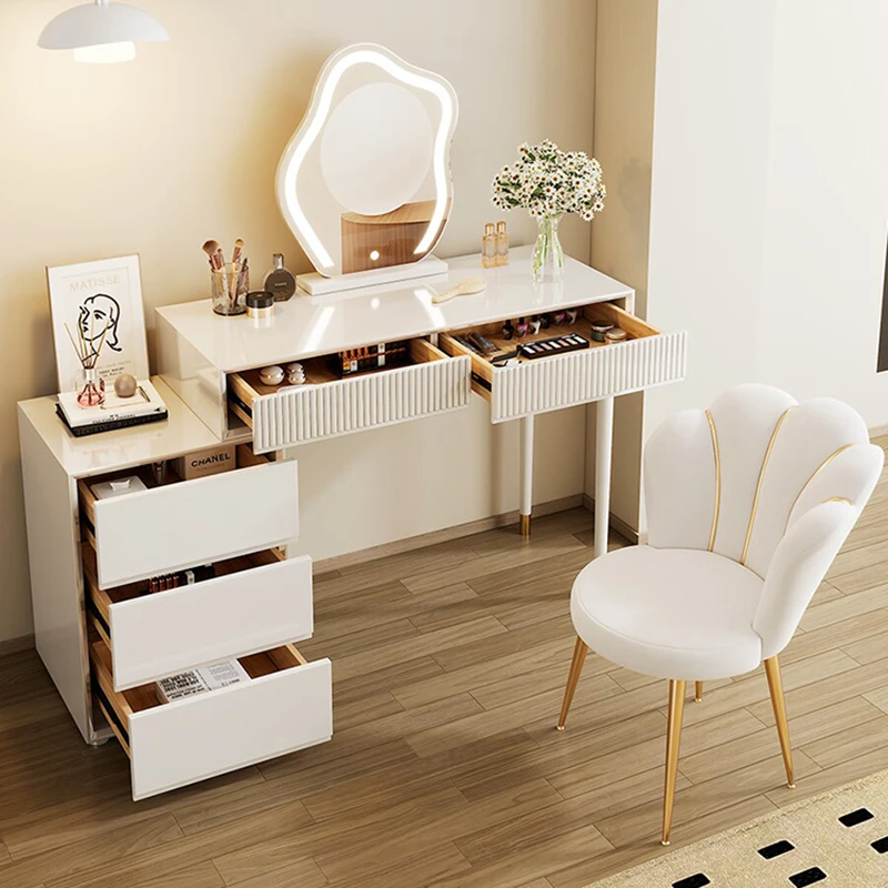 Drawer Classic Vanity Table Vintage Elegant Simple Nordic Vanity Desk Modern European Table Coiffeuse Maquillage Furniture