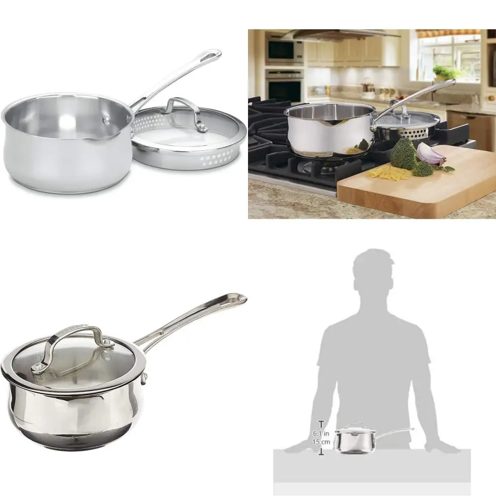 

Кастрюля из нержавеющей стали на 2 литра с крышкой, дизайн носика, контурная посуда для универсального использования на кухне