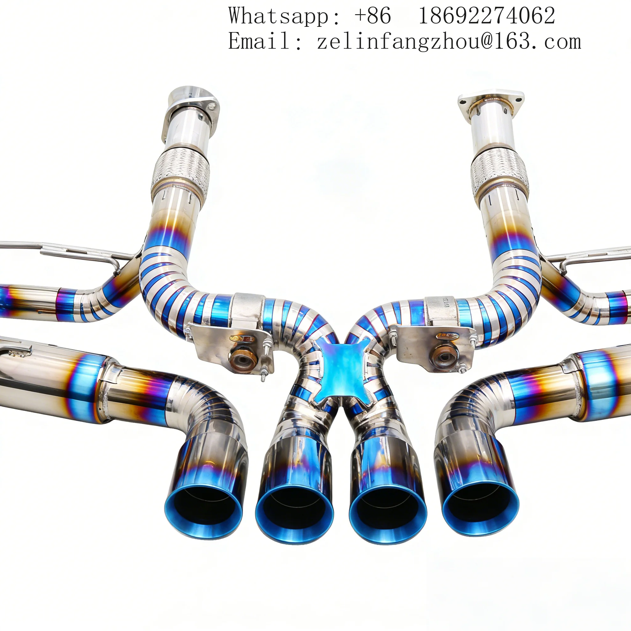 Full Titanium Catback Exhaust System For Corvette C8 Z06 Premium Quality Exhaust Pipes RES