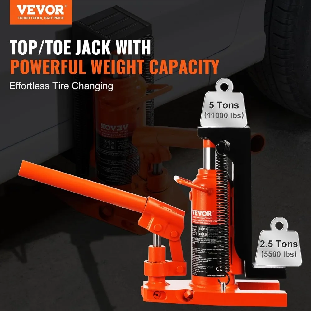 مقبس أصابع هيدروليكي 2.5/5 طن، نطاق ارتفاع 0.8-13.4 بوصة، رفع مخلب الهواء للآلات والصناعة