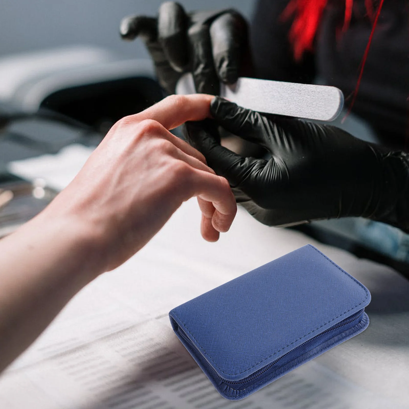 1 set duurzame nagelknipperset huishoudelijke manicureset met Y-vormige dode huid duwvork en oorpluk voor op reis