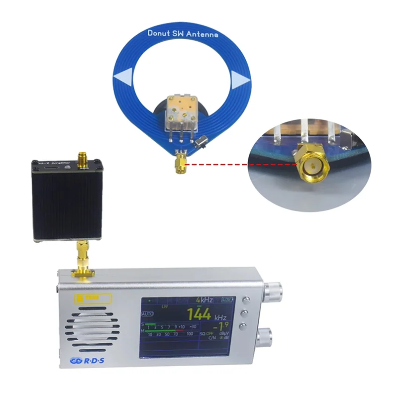 AA87 TEF6686 Радиоприемник Вседиапазонный FM/MW/коротковолновый/LW Радио Портативное радио с антенной-пончиком Усилитель A