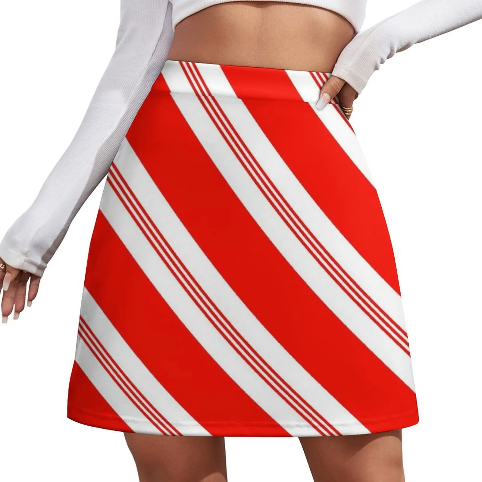 

Candy Cane Mini Skirt clothing women summer 2026 skirts women summer 2026 skorts for women