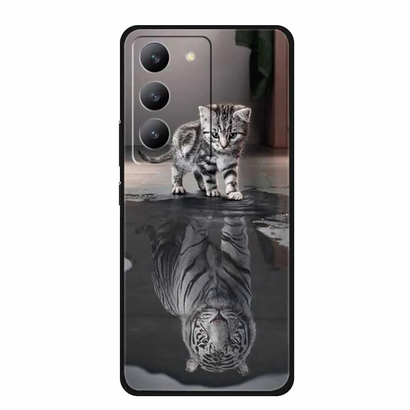 For OPPO A5 5G Gobal Case A 5 2025 Phone Cover Wolf Black Silicone Soft Back Cover Case For OPPO A5 4G 5G A5m A5i Pro Case Coque