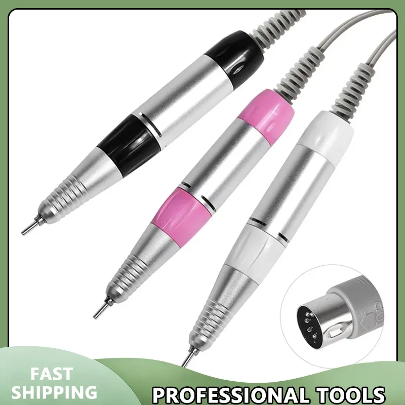 35000rpm 5ピン電動ネイルドリルマシンハンドルハンドピースペディキュア交換ペンマニキュア美容ツールABEアクセサリー