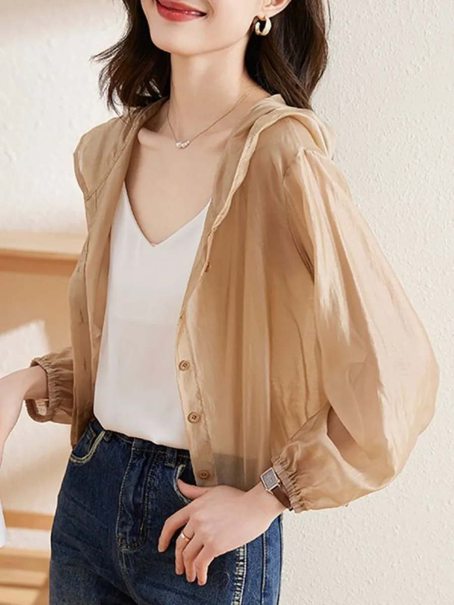 summer-2026-new-fashionable-ladies'-short-coat-with-hat-sun-protection-two-piece-set-elegant-windbreaker-coat-for-small-figures