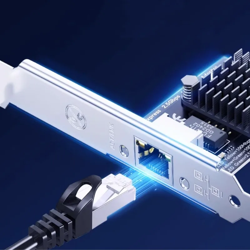 DTECH 1000Mbps PCI-E Wired Network Express Data Adapter PCI-E to 2.5G Gigabit Network Card