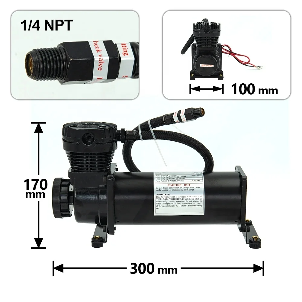 Air Ride Suspension System Kit Universal with Air Tank 2PCS Air Pump  Management Kit