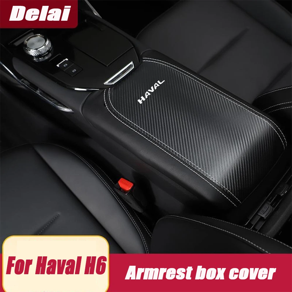 

For Haval H6 2021 Leather armrest box cover central armrest box leather cover car interior accessories