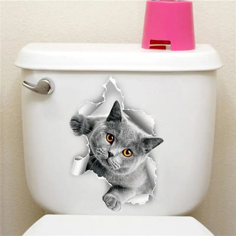 Cat Stickers Easy To Apply Waterproof And Durable Graffiti Wall Sticker Popular Home Decor Pvc Bright Colors Fun And Fun