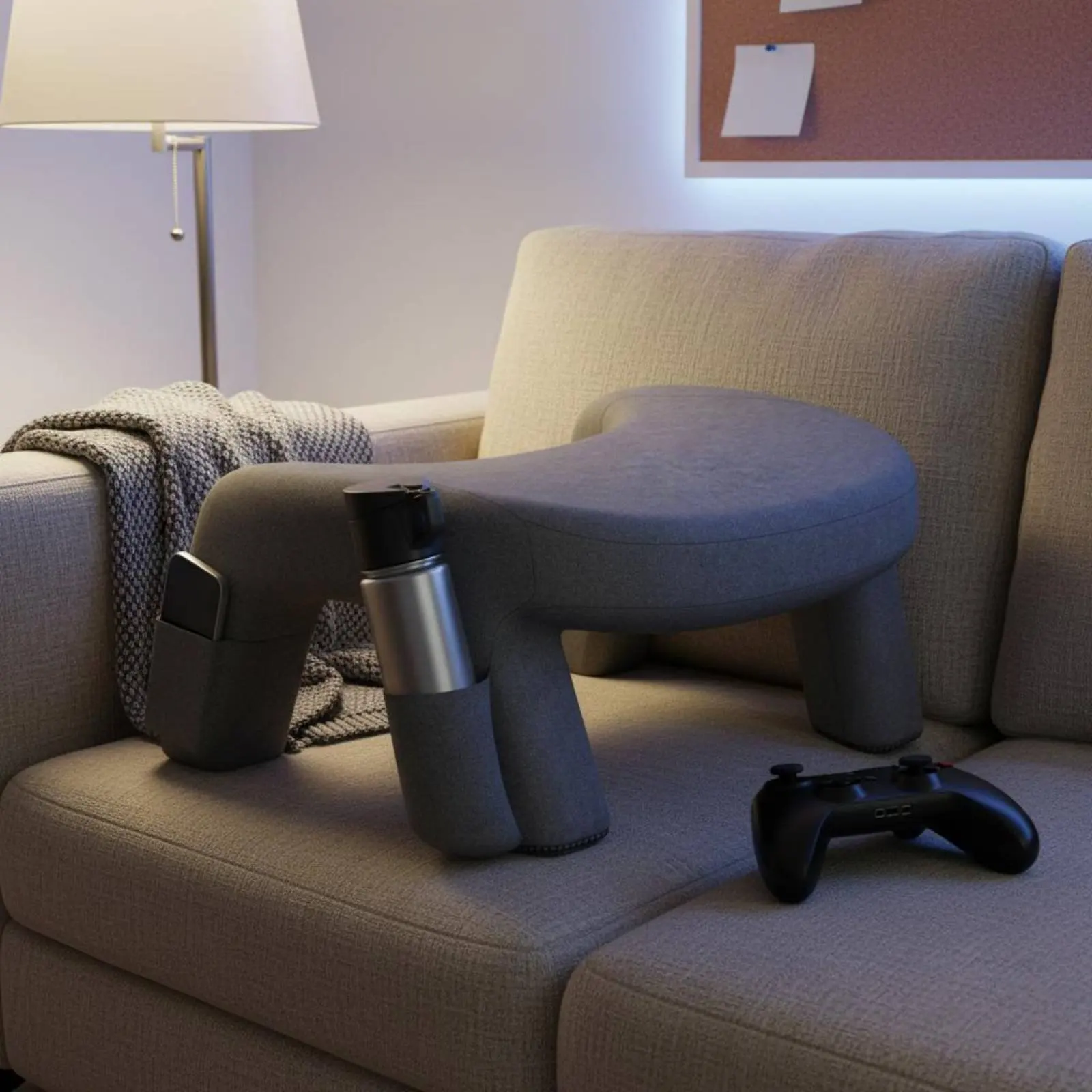 

Lap Desk Pillow Large Leg Room Limb Rest Support Pillow Portable Laptop Pad Soft Sweatshirt Material Cover Couch Laptop Station