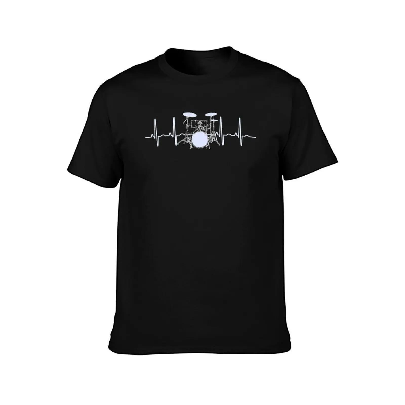 Drum Heartbeat Lifeline Music Lover T-Shirt High Quality Durable T-Shirt