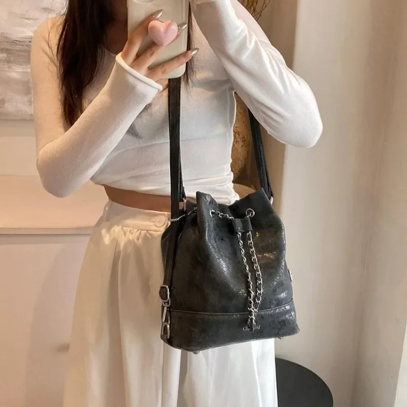 

Elegant Retro Letter Logo Diaper Bag Luxury Crossbody Handbag For Women Stylish Textured Tote Shoulder Bag