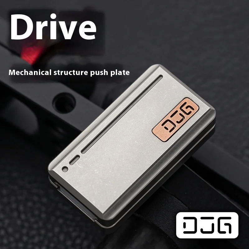 Mechanical Titanium Alloy Fidget Spinner Toy EDC Drive DingDing Push Card Stress Relief Gadget Compact Portable Toy