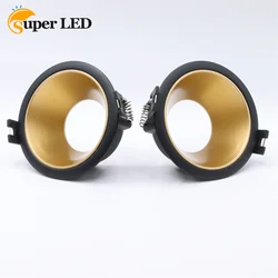 Round fixed white chrome satin golden metal brass gu10 g5.3 mr16 led light led mr16 ceiling spot light