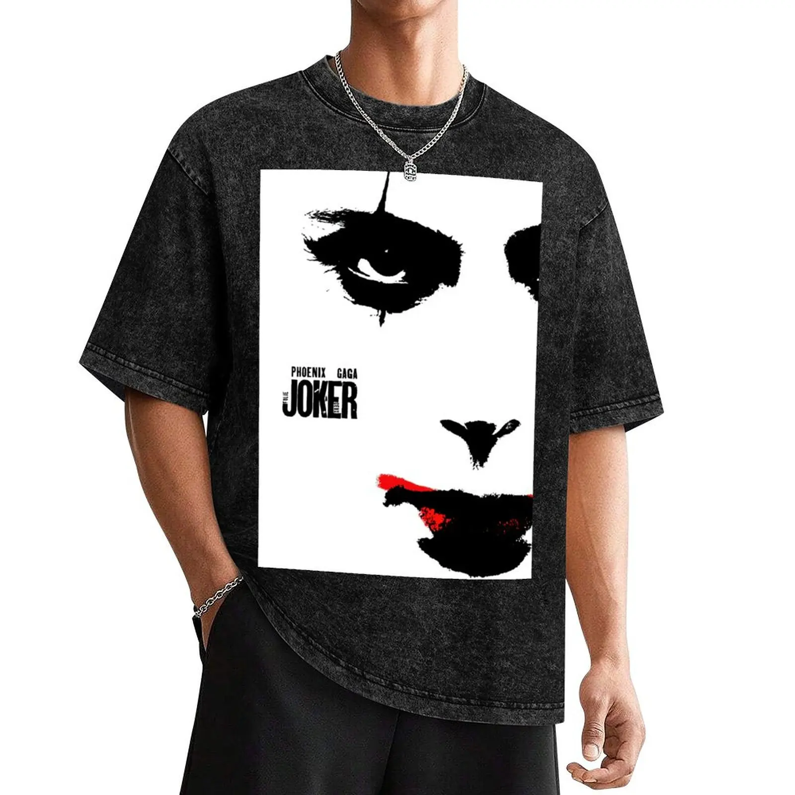 joker folie à deux fan made poster T-Shirt graphic t shirts valentines clothes cheap stuff rapper graphic tees Men's t shirts