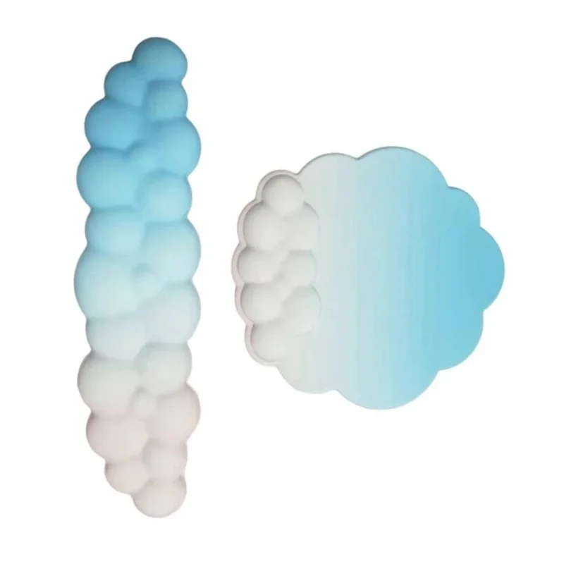 

Silicone Mouse Pad Wrist Rest Support Pad Cloud Mouse Pads Ergonimic Keyboard Cloud Wrist Rest Set 3PCS