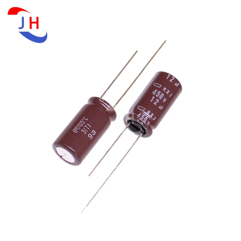 5/10PCS Electrolytic Capacitor 450v12uf 10*20 KXJ Can Replace 450v10uf 5mm Pitch 450V 12UF