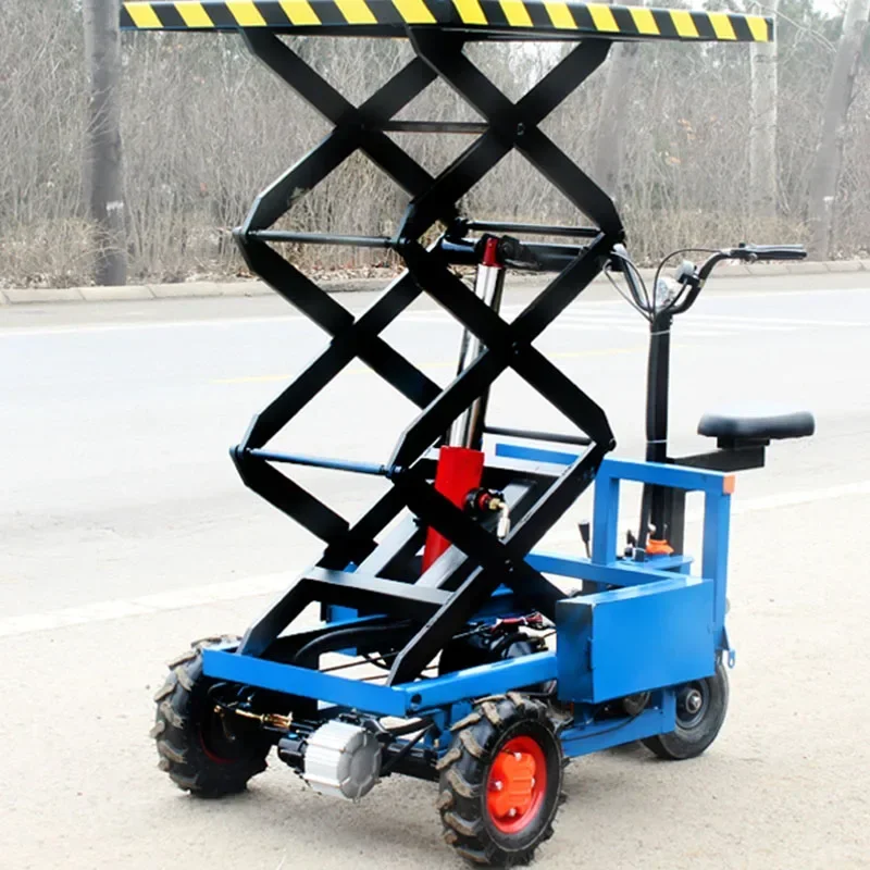 New Electric New ENERGY AND EFFICIENCY Electric Flatbed Hydraulic Lift Platform Lift Greenhouse Market Truck Pull Goods Farm Tro