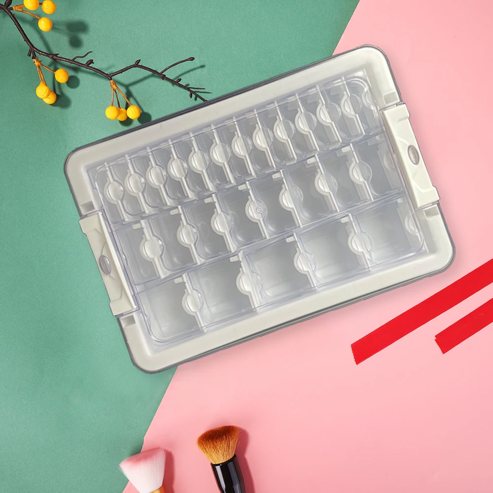 

Контейнер для хранения мини-бусин с 9/15/21/24/26/39 ячейками, органайзер для бусин для алмазной мозаики, органайзер для 5D-бусин, для рукоделия, бусин и страз