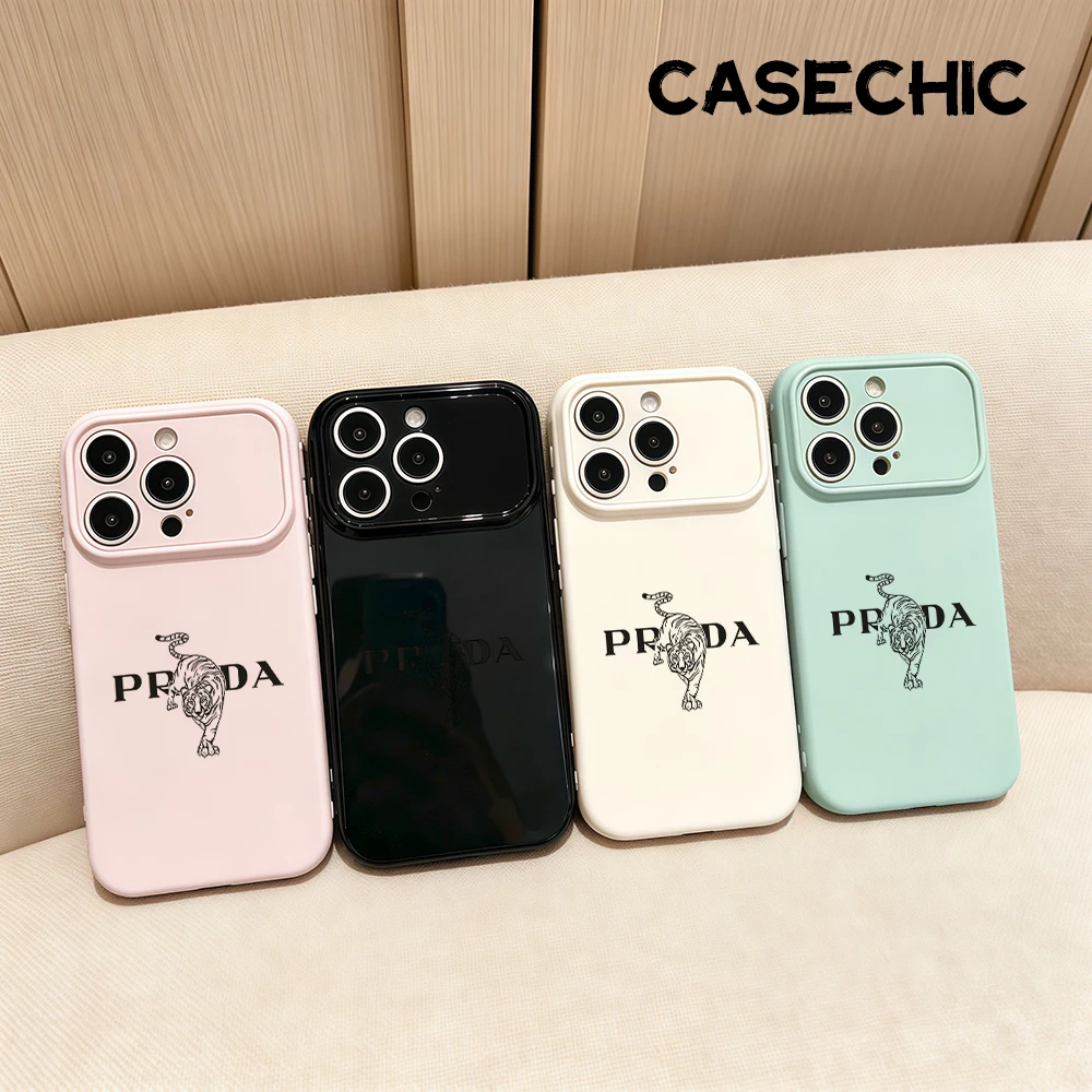 Image of Italien Tiger Mode Handyhülle für iPhone 17 16 15 13 12 11 Pro Max 14 Plus Niedlicher Herz-Seitenrahmen Weiche Schutzhülle