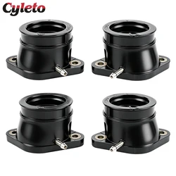 4 pcs Motorcycle Carburetor Intake Manifold Pipe Interface Adapter for Yamaha XJR1200 XJR 1200 SP XJR1300 XJR 1300 SP 1994-2001