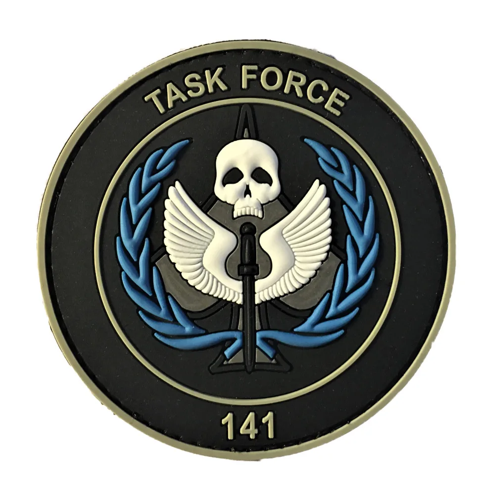 Low MOQ Custom PVC Patches Logo Personalized Design COD Task Force 141 PVC Patch (Special Forces Green Beret Delta GOT F-35) 368