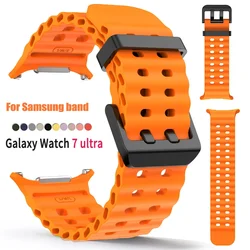 Silicone Strap for Samsung Galaxy Watch 7 Ultra 47mm Band Sports Rubber Bracelet for Galaxy Watch Ultra 47mm Men Women Watchband