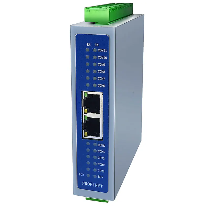 Profinet to Modbus485RTU gateway 11-channel synchronous acquisition speed