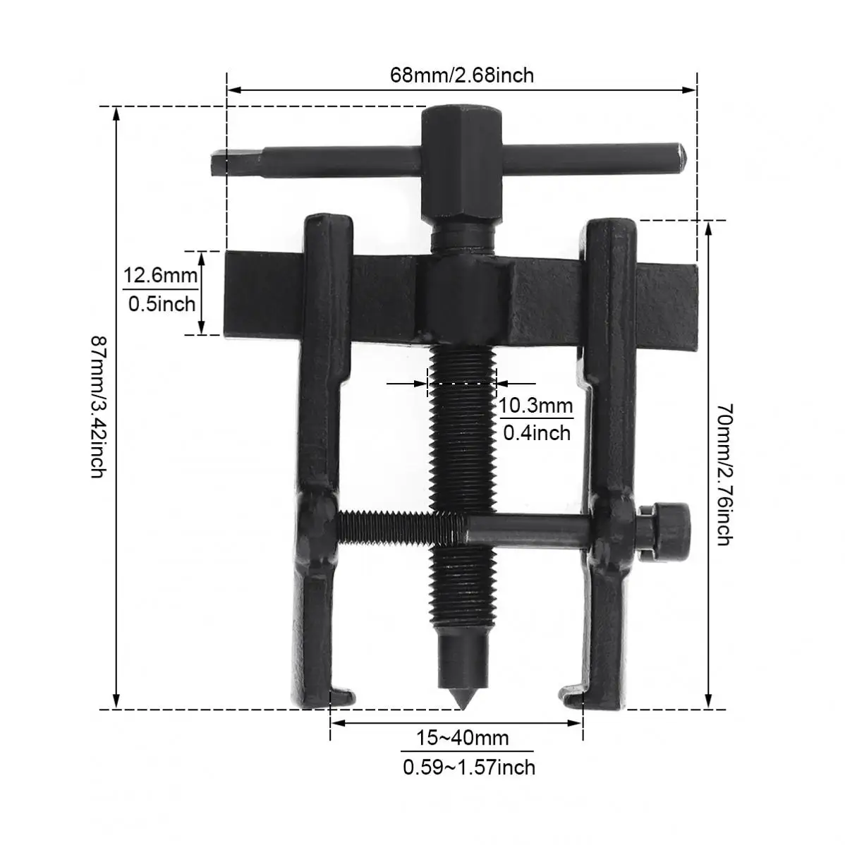 2Inch Two-claw Bearing Puller Pull Strengthen Inner-outer Bearing Extractor Puller Car Disassembly Auto Mechanical Tools