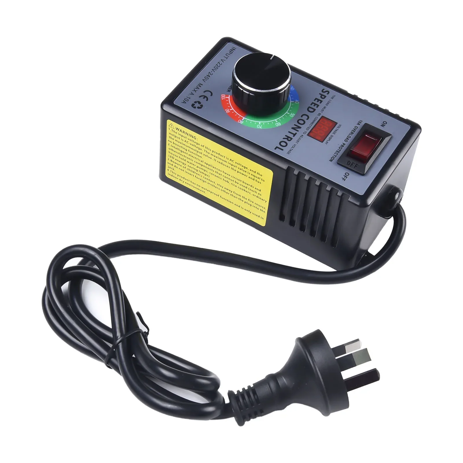Regulador de amoladora angular de 4000W, interruptor controlador de velocidad, enchufe europeo, soplador, taladro manual/eléctrico, controlador de velocidad continuo, interruptor de velocidad