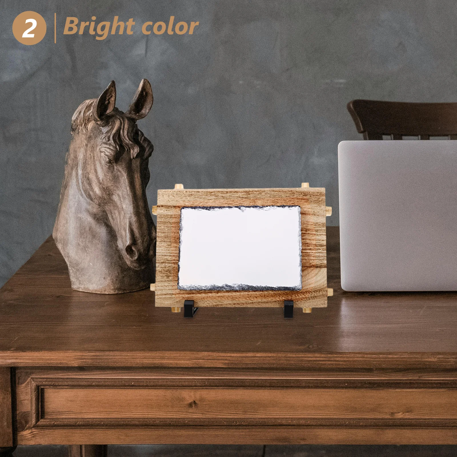 

Sublimation Blanks Natural Stone Photo Frame Heat Transfer Rock Plaque Matte Glossy Finish Diy Memorial Gift 12X17Cm