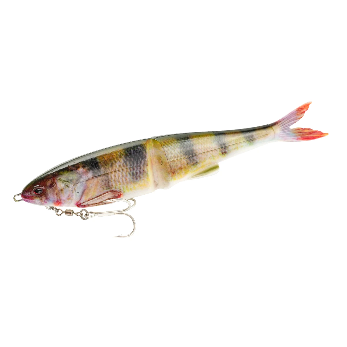 220mm 60g Schwimmender Weichköder für Raubfische, bedruckter Farbfischköder, zweiteiliger Schwimmköder, hohe Qualität