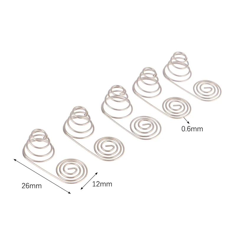 Metal Battery Spring Battery Contact Plate High Conductivity Metal Stable Electrical Connection Compact Spring Structure