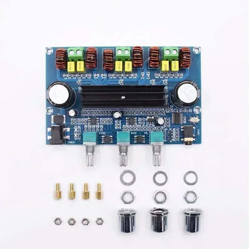 

5.0 dual TPA3116D2 Power Subwoofer Amplifier Board 2.1 Channel Audio Stereo equalizer AUX Amp 2*50W+100W Bluetooth