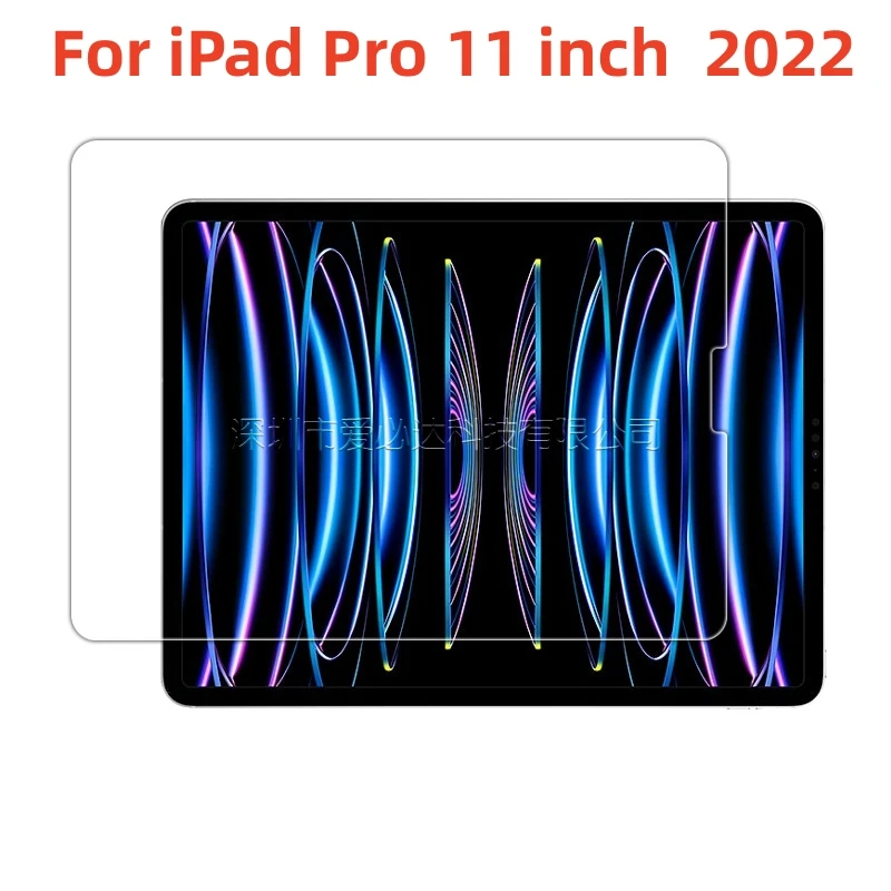 

For Apple iPad Pro 11 inch 2022 Explosion-Proof Real tablet Tempered Glass Toughened Film Screen Protect Cover