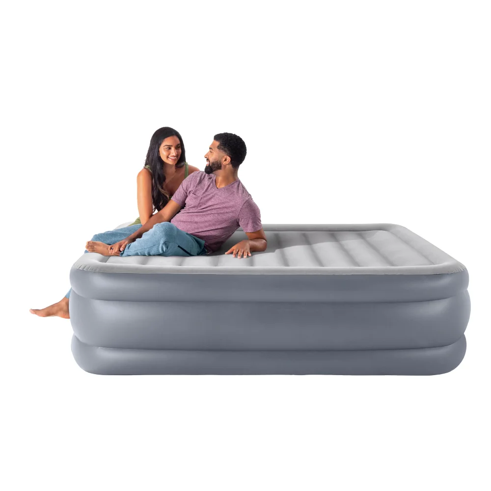 

2023 New Intex 20" Dura-Beam Deluxe Raised Air Bed Mattress with Internal Pump