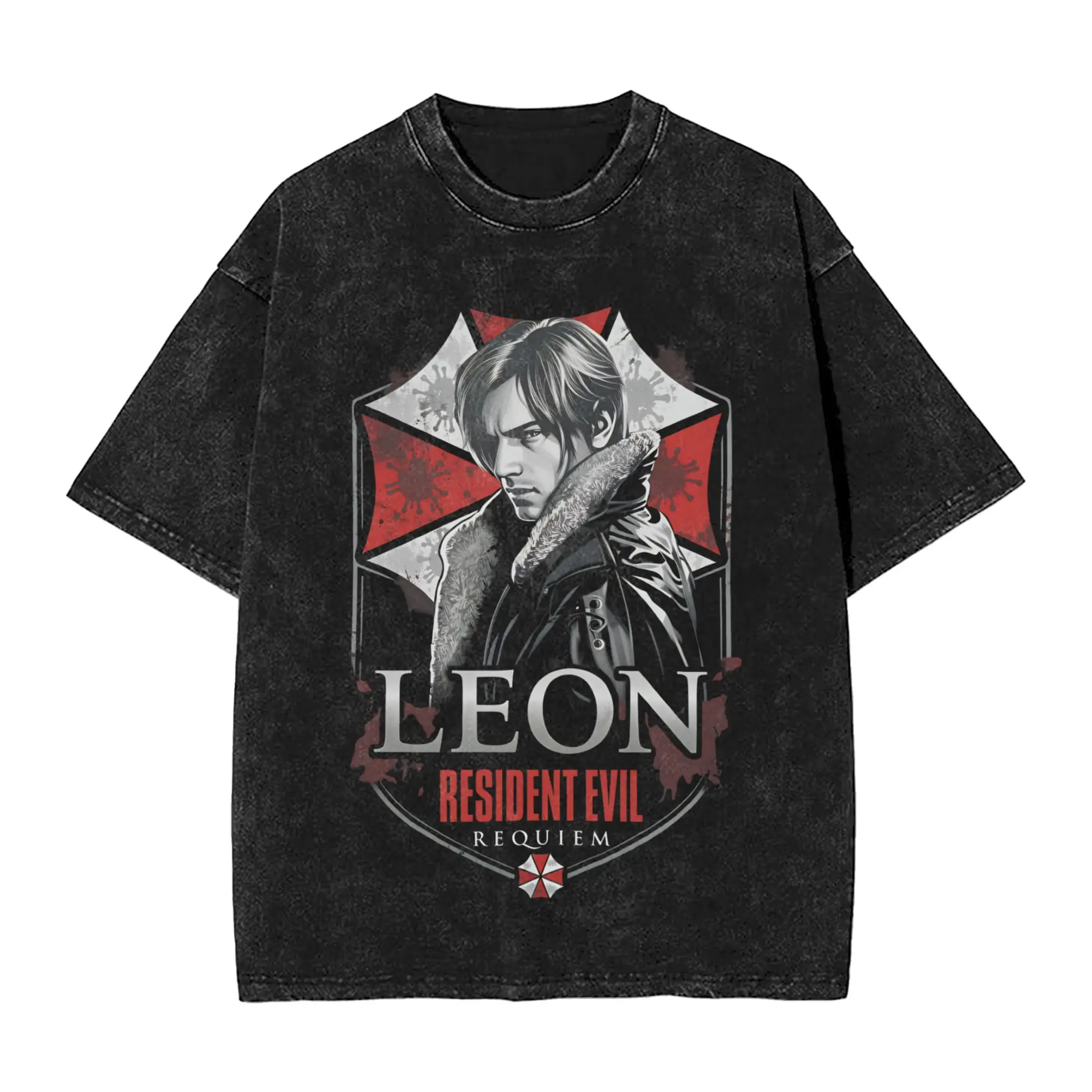 Leon Kennedy T Shirt Summer Residents Evil Requiem Y2K Funny T-Shirts Cotton Hip Hop Tshirt For Men Short Sleeve Design Tops