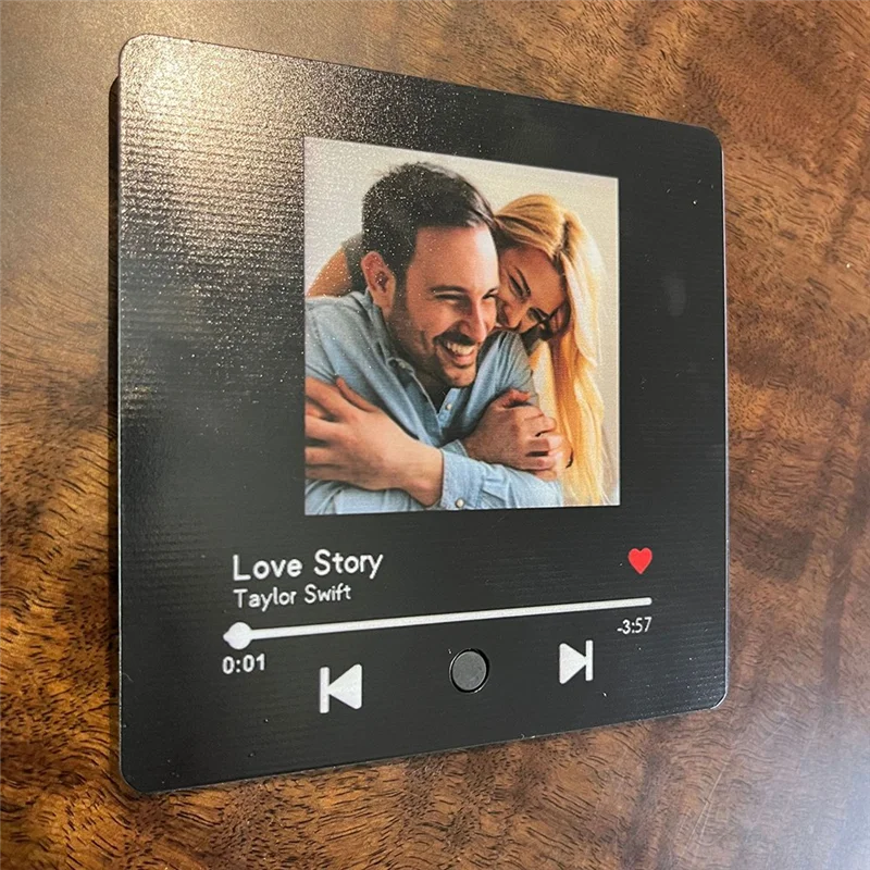 ملصقات ثلاجة صندوق الموسيقى VO-Photo ملصقات ثلاجة موسيقية مخصصة قابلة للاستبدال هدية للذكرى السنوية للزوجين