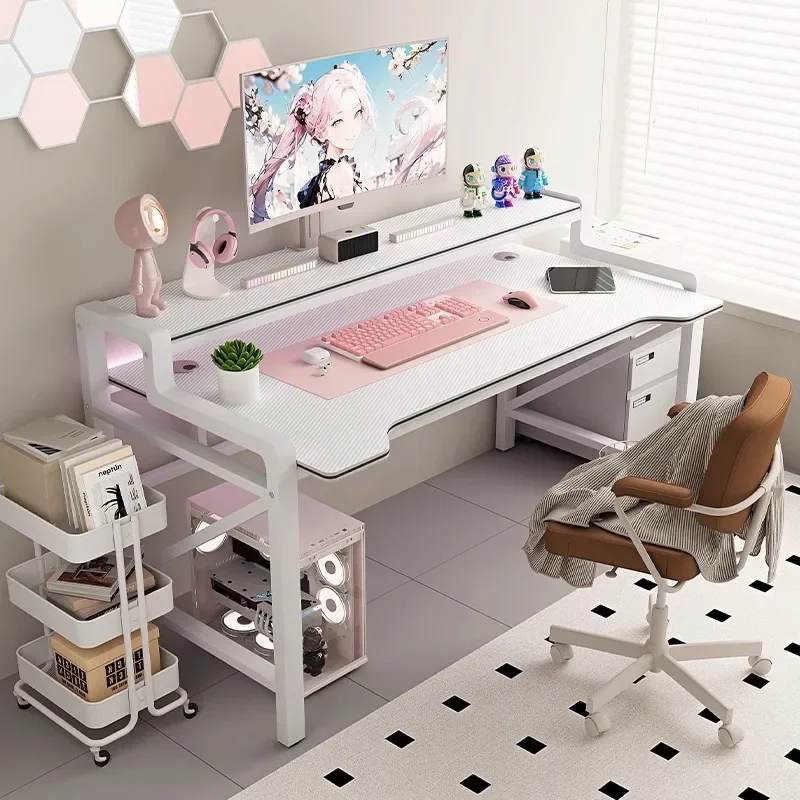 

Desktop Computer Bookshelf Integrated Office Desks Scrivania Da Cameretta Bilgisayar Masası Tavolo Pieghevole Mesa De Noche