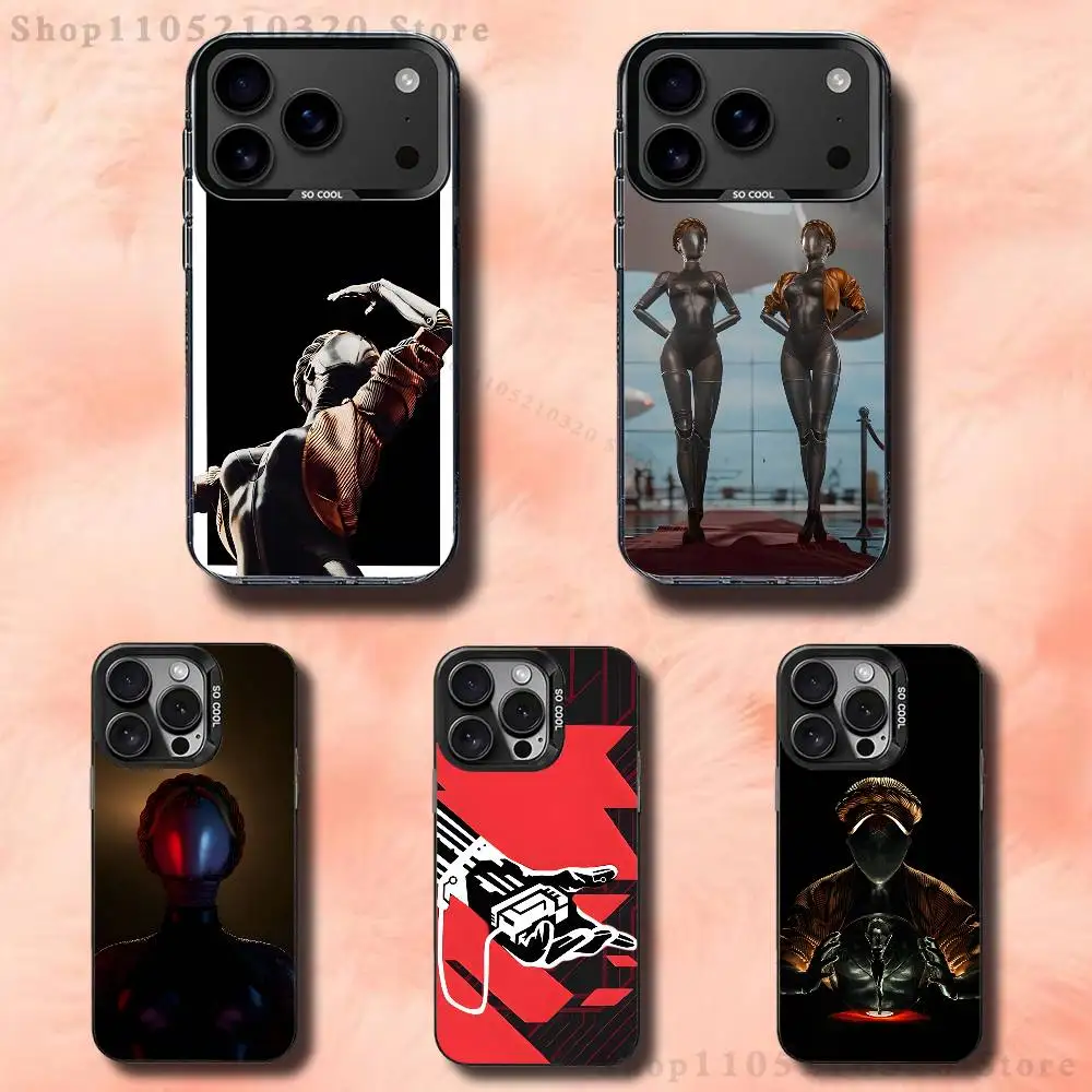 حافظة هاتف Game A-Atomic H-Heart لهاتف iPhone 17,16,15,14,13,12,11,Pro,Max,Plus,E,Air,Mini Black Tpu #1