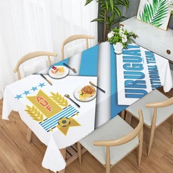 Fashion Soccer Lover flag Badge Tablecloths Uruguay Dinner New Table Cloth Wedding Birthday Party Kitchen Decoration Table Cover