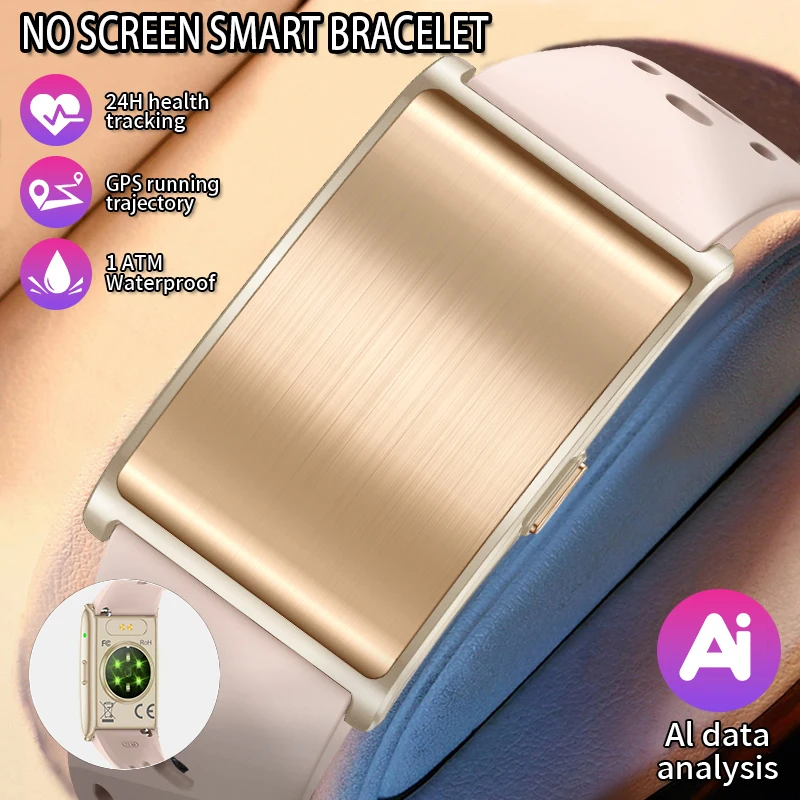 

﻿ LIGE No Screen Sports Fitness Tracker 2025 Ultralight Pedometer Smart Wristband Smart Bracelet Heart Rate Monitor Smartwatch