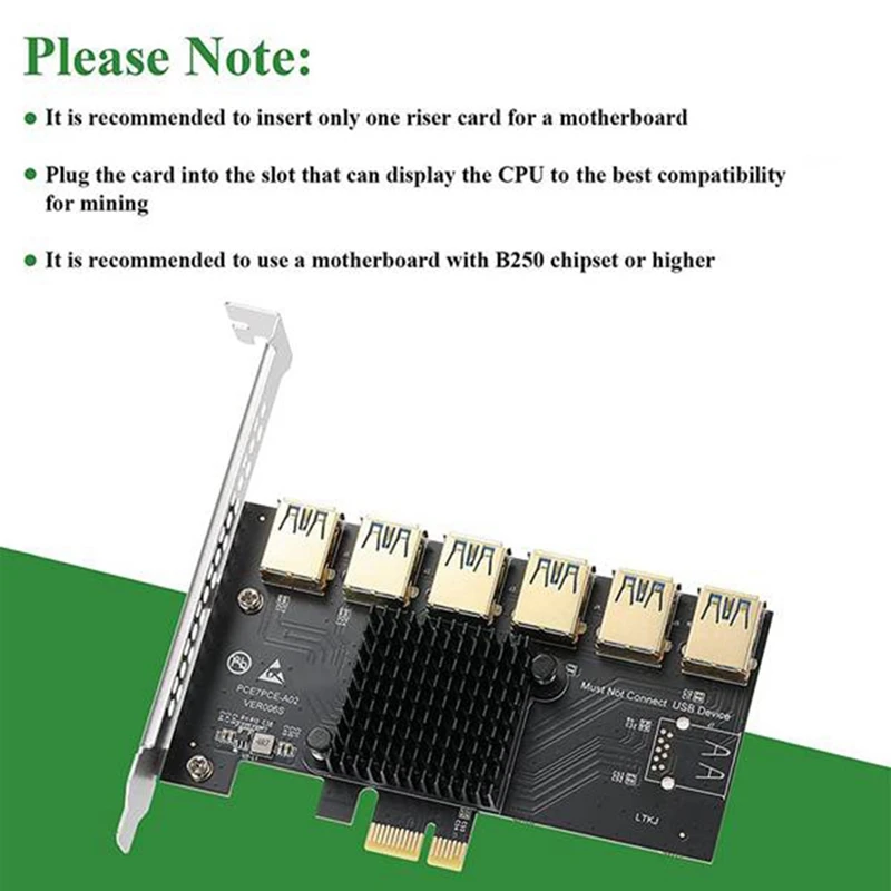 Pci Express Multiplier Pcie 1X To 4 5 6 USB 3.0 Expansion Card Pcie 1 To 4 Hub Riser 009S Pci Express X16 For BTC Mining