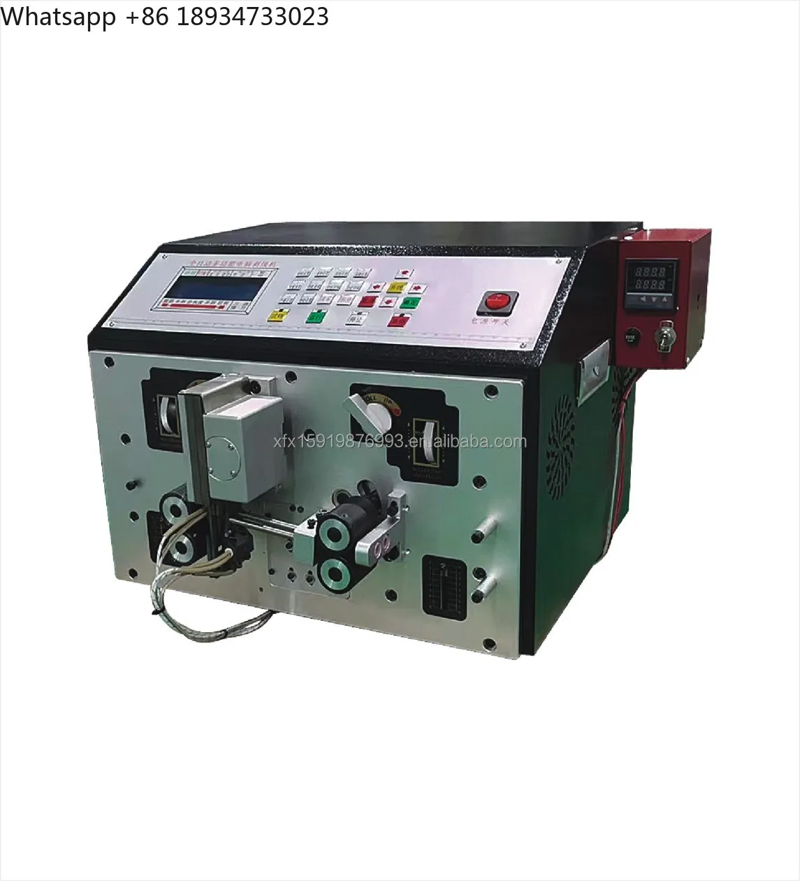 Electric XFX XFX-380 230 Automatic Computer Multifunctional Double-Head Hot Stripping Cutting Peeling Machine 45x45x36cm Factory