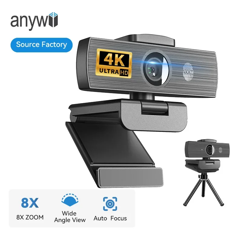 

Лидер продаж Anywii веб-камеры с автоматическим отслеживанием веб-камеры 4K 2k веб-камеры для настольных ПК прямая трансляция компьютер USB-камера
