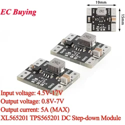 1Pc-20Pcs XL565201 3.3V 5V 5A Adjustable Step Down Buck Charger Board Power Module DC-DC 0.8V-7V 4.5V-17V TPS565201 TPS562208